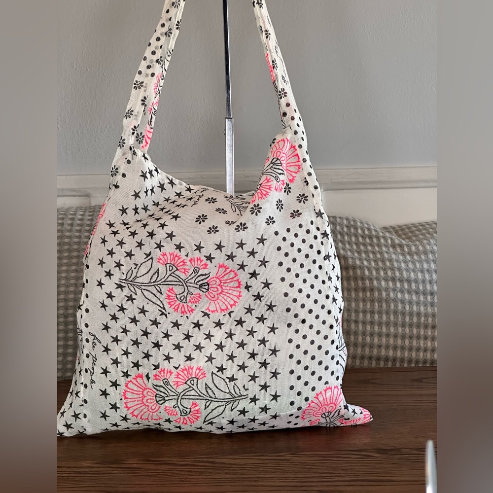 Free People lightweight muslin, market day, reusable shopping totes M
